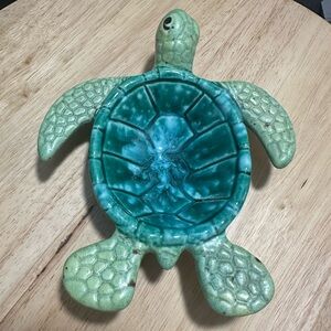 🐢 Vintage Signed Sea Turtle Ceramic Dish – Limited Edition